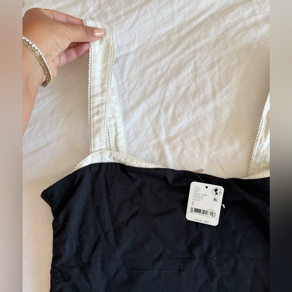 NWT Free People Black and White Women's Tank - Large - Picture 4 of 6